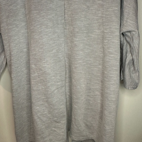 Donni Anthropologie Slouchy Gray Oversized Ribbed Duster Cardigan | Open Front - Picture 6 of 8